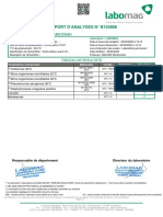 Rapport D'Analyses #B150886