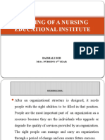 Staffing of A Nursing Educational Institute