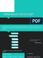 Tipologías Textuales (Modalidades)