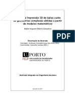 Estudo Da Impressão 3D de Baixo Custo de Geometrias Complexas Obtidas A Partir de Modelos Matemáticos