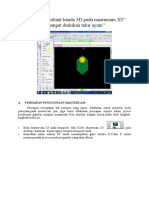 Tutorial Membuat Benda 3D Pada Mastercam X5