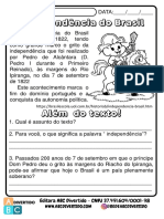 Atividades Infependencia Do Brasil 5 Ano