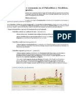 1.1. Sociedad y Economía en El Paleolítico y Neolítico. La Pintura Rupestre