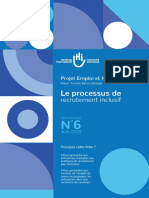 Fiche Technique N 6 Processus de Recrutement Inclusif