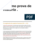 ?resumo Assunto Inicial História.