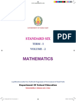 Namma Kalvi 6th Maths Textbook Term 1 English Medium