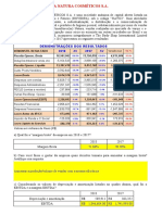 1 Análise Da DRE 2018 Da Natura Cosméticos PG 168