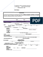 Formato de Ficha Ciclo Escolar 2021 2022