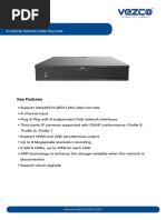 VZ NVR E81080 P Datasheet VEZCO