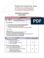 Revised Syllabus of Third Year MCA (3 Year) Course 2019 Patt. Sem V - 26.08.2021