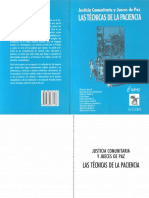 Justicia Comunitaria y Jueces de Paz. Las Técnicas de La Paciencia