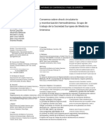 Consenso Sobre Shock Circulatorio y Monitorización Hemodinámica. Grupo de Trabajo de La Sociedad Europea de Medicina Intensiva