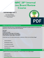 Hematology Part 1 - Dr. Saud Alhayli (Answers)