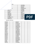 Portugues Separação de Sílabas