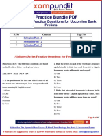 Alphabet Series Ultra Bundle PDF For Upcoming Bank Prelims Exams