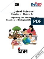 Physical Science Q1 Module 5