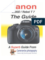 The Canon Rebel t7 2000d Guide