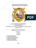 La Ley #31498, Un Riesgo para La Implementación de La Educación Sexual Integral en El Perú