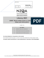 NCEA Literacy Reading Sample 