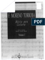 MORENO TORROBA Musica para Guitarra