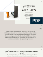 Decreto 2609 - 2012