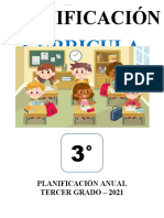 PLANIFICACION ANUAL - 3° Grado