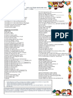 Lista de Utiles 3 Años 2022