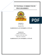 Correctional Programmes in Criminal Justice System