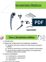 Tema 4. Biomateriales Metálicos