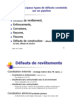 Défauts de Revêtement, Enfoncements, Corrosions, Rayures, Fissures Défauts de Construction