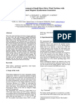 Wind Tunnel Assessment of Small Direct Drive Wind Turbines With (Predescu Et Al)