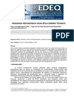 Pesquisa Pedagógica No Técnico