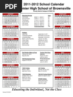 2011-2012 Calendar - Brownsville