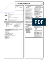 Polypropylene Glycol: Cautionary Response Information