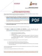 Procedimiento para Devolución Pagos LFDC