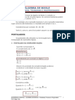 Algebra de Boole-Postulados e Des