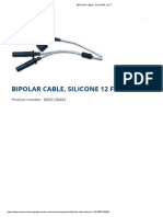 Bipolar Cable, Silicone 12 FT