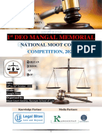 Deo Mangal Moot Court Brochure