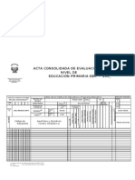 Acta Consolidada de Evaluación Integral Del Nivel de