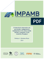 Evaluación de Alternativas de Prevención y Mitigación de Inundaciones en La Cuenca Media Del Itay (Asunción y Gran Asunción, Paraguay)