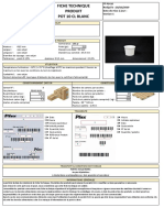 Fiche Technique Pot 10 CL Blanc - 7725