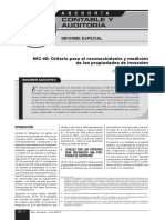 Nic 40 Criterio para El Reconocimiento y Medidion de Las Propiedades de Inversion