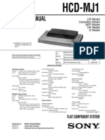 SONY HCD-MJ1 Service Manual