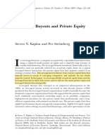 Leveraged Buyout Theory