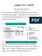 STC 9200 Thermostat User Manual in Spanish