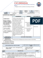 Sesion de Aprendizaje C y T