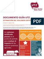 Documento Guia UTZ Estimación Del Volumen Certificado