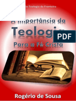 A Importância Da Teologia para A Fé Cristã