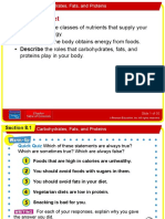 8.1 Fats Carns and Proteins