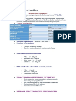 Hemoglobin Estimation